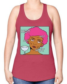 Hot 536# - art pop art -Racerback Tank