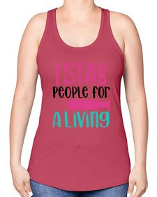 I Stab People For A Living Style Style 922# - nurse -Racerback Tank