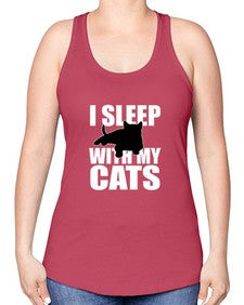 I sleep With My Cats - cats -Racerback Tank