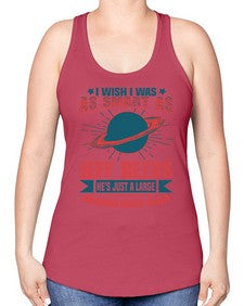 I wish i was as smart as jeff bezos 25# - ufo -Racerback Tank