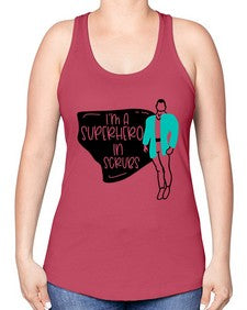 Im A Superhero In Scrubs Style Style 972# - nurse -Racerback Tank