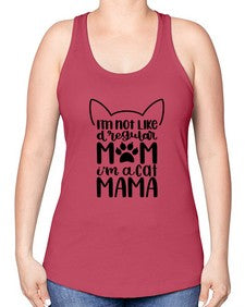 Im Not Like A Regular Mom Style 95# - cats -Racerback Tank