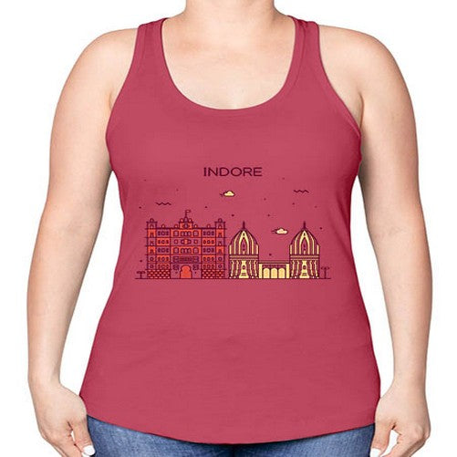 Indore 953# - cities -Racerback Tank
