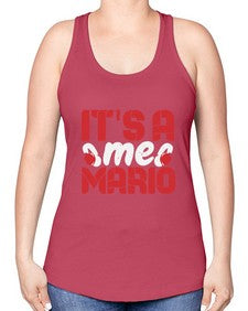Its ame Mario 29# - video games -Racerback Tank