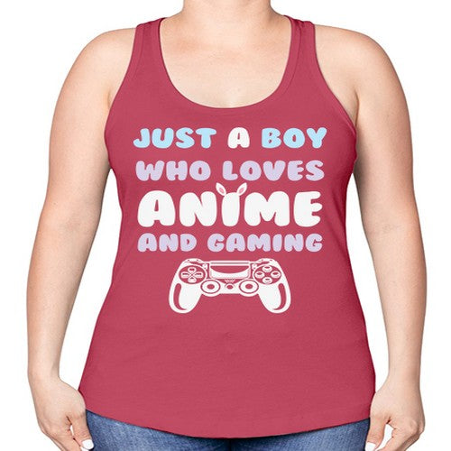 Just A Boy Who Loves 261# - anime -Racerback Tank