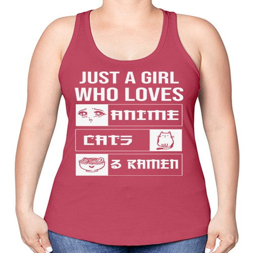 Just A Girl Who Loves 263# - anime -Racerback Tank