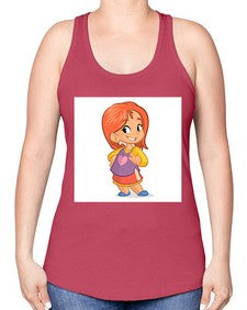 Kid 153# - cartoon general -Racerback Tank