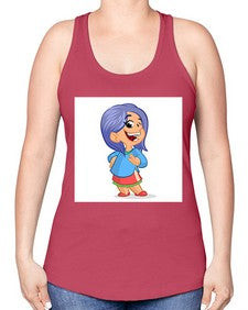 Kid 155# - cartoon general -Racerback Tank