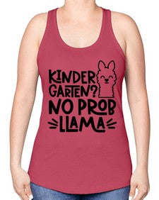 Kindergarten No Prob 432# - kindergarten -Racerback Tank