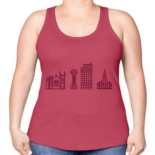 KnoxvilleTN 1067# - cities -Racerback Tank