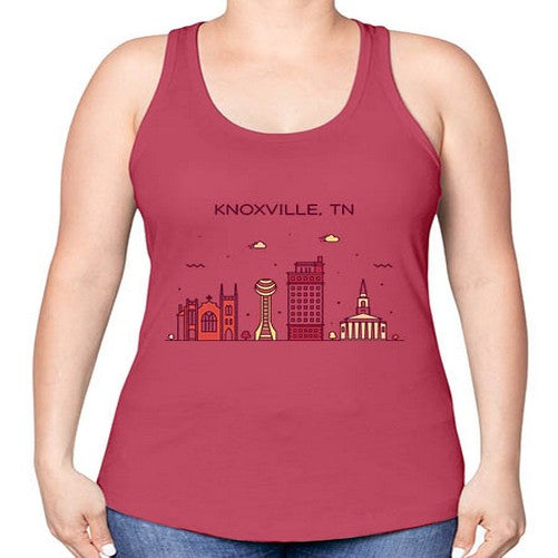 KnoxvilleTN 1068# - cities -Racerback Tank