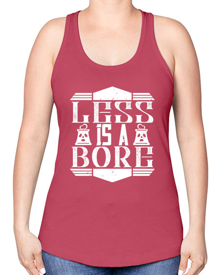 Less is a bore Style 268# - architect -Racerback Tank