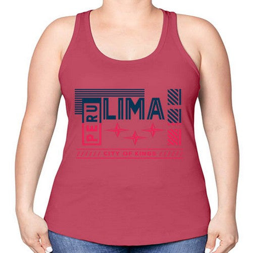 Lima 1138# - cities -Racerback Tank