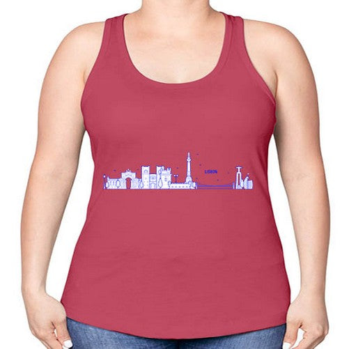 Lisbon 1148# - cities -Racerback Tank