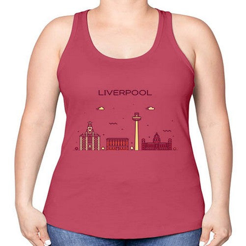 Liverpool 1153# - cities -Racerback Tank