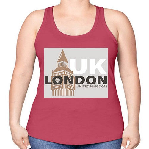 London 1154# - cities -Racerback Tank