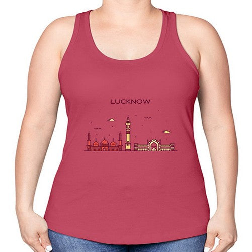 Lucknow 1186# - cities -Racerback Tank