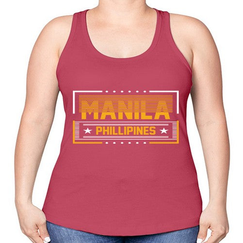 Manila 1233# - cities -Racerback Tank