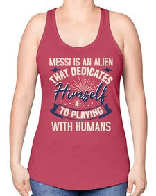 Messi is alien that dedicates himself 33# - ufo -Racerback Tank
