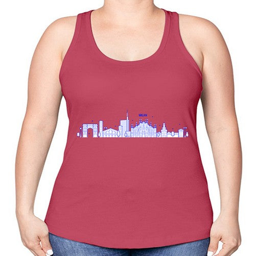 Milan 1298# - cities -Racerback Tank