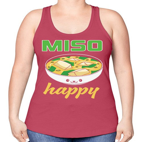 Miso Anime Japanese Food Lover 268# - anime -Racerback Tank