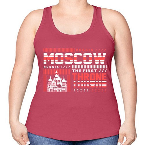 Moscow 1356# - cities -Racerback Tank
