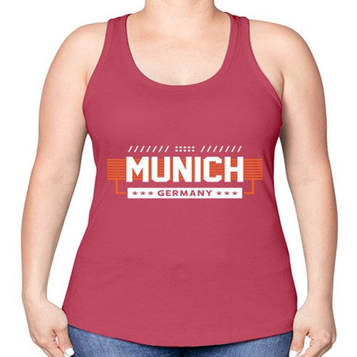 Munich 1389# - cities -Racerback Tank