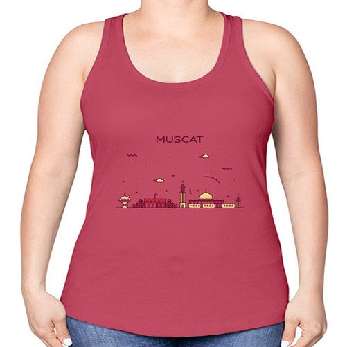 Muscat 1397# - cities -Racerback Tank