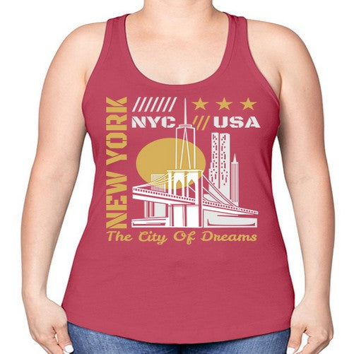 New York 1475# - cities -Racerback Tank