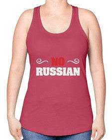 No Russian 37# - video games -Racerback Tank