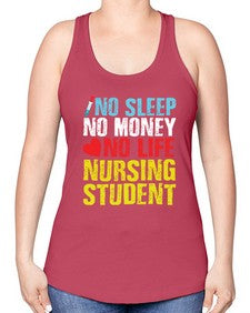No Sleep Style 314# - nurse -Racerback Tank