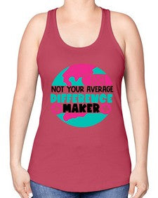 Not Your Averange Difference Maker Style Style 1139# - nurse -Racerback Tank