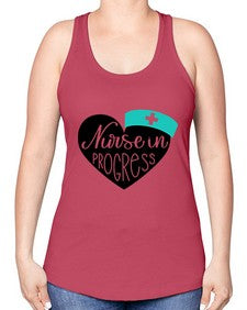 Nurse In Progress Style Style 1162# - nurse -Racerback Tank
