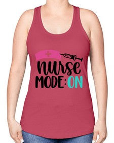 Nurse Mode ON Style Style 1181# - nurse -Racerback Tank