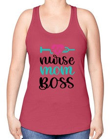 Nurse Mom Boss Style Style 1183# - nurse -Racerback Tank