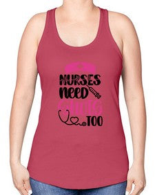 Nurses Need Shots Too Style Style 1252# - nurse -Racerback Tank