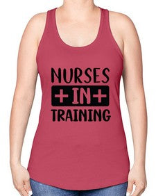 Nurses in training 1244# - nurse -Racerback Tank