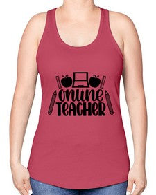 Online Teacher Style 1289# - teacher -Racerback Tank
