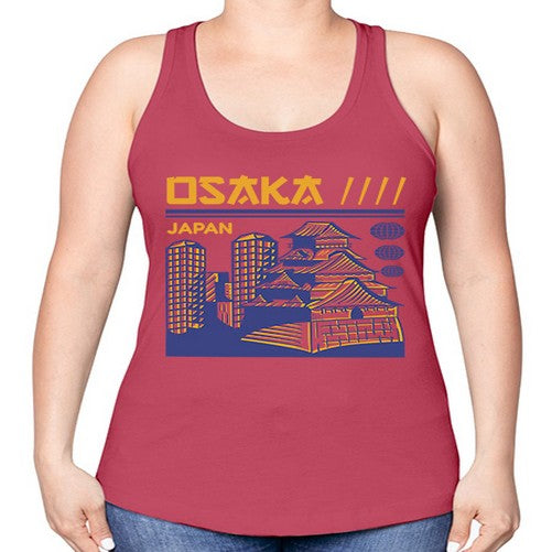 Osaka 1548# - cities -Racerback Tank