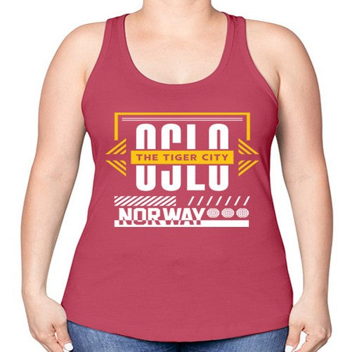 Oslo 1553# - cities -Racerback Tank