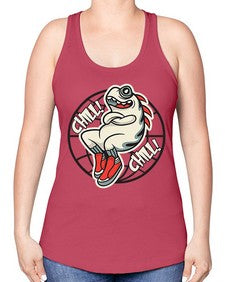 Pay the chills 201# - cartoon general -Racerback Tank