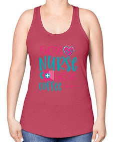 Percent Nurse Percent Coffee Style 1306# - nurse -Racerback Tank