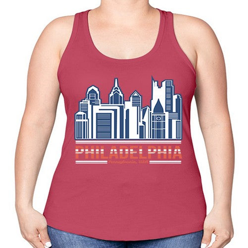 Philadelphia 1604# - cities -Racerback Tank