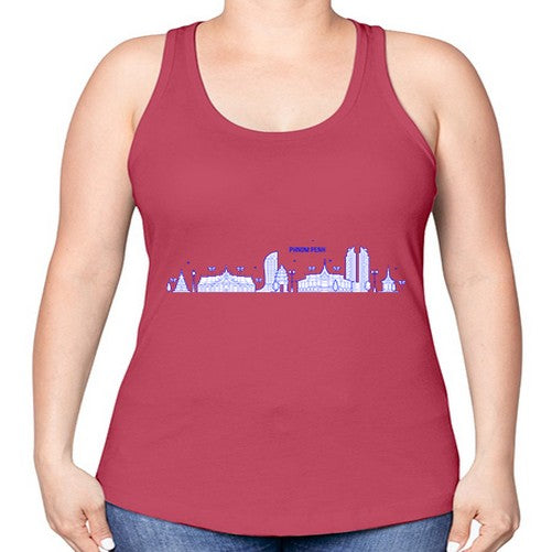 Phnom Penh 1607# - cities -Racerback Tank