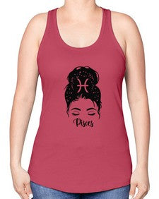 Pisces Woman - pisces -Racerback Tank