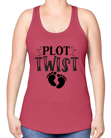 Plot Twist 438# - kids -Racerback Tank