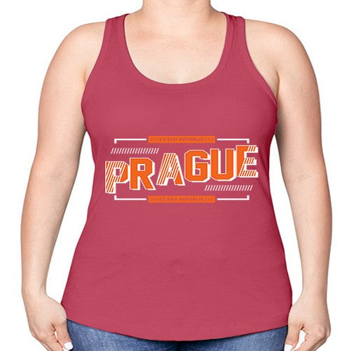 Prague 1688# - cities -Racerback Tank