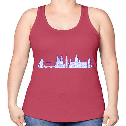Prague 1690# - cities -Racerback Tank