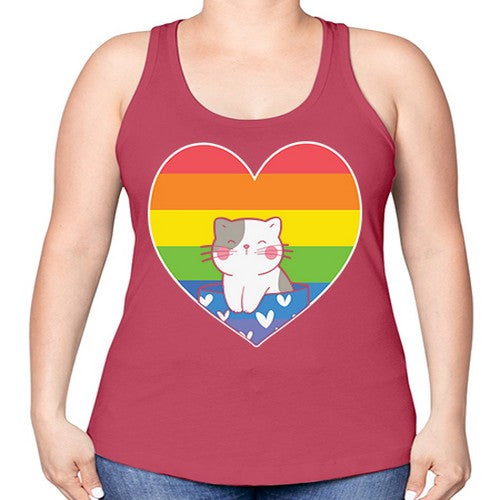 Pride Cat LGBT Kawaii Cats Anime 276# - anime -Racerback Tank