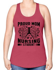 Proud mom Style 1338# - nurse -Racerback Tank